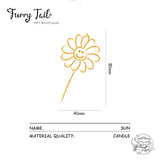 Ins Sunflower Candles Pet Birthday Cake Decoration