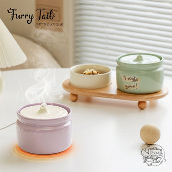 Letters Pet Ceramic Circulating Filter Water Fountain Dispenser