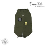 British Style Army Green Pet Dog Cat Jacket Coat
