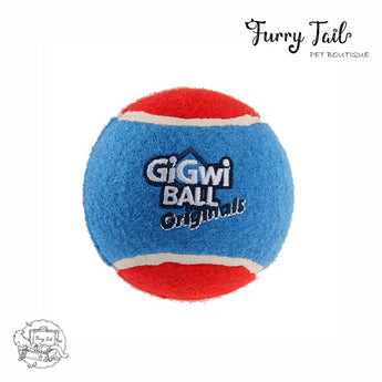 GIGWI Interactive Pet Toys High Bouncy Squeaky Tennis balls 3PCS