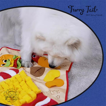 Fast Food Pet Dog Cat Nosework Snuffle Mat Interactive Training Toy
