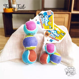 GIGWI Interactive Pet Toys High Bouncy Squeaky Tennis balls 3PCS