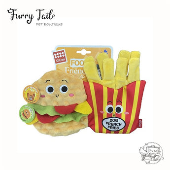 GIGWI Foody Friendz Reversible Squeak and Crinkle Snuffle Toy