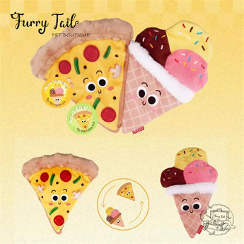 GIGWI Foody Friendz Reversible Squeak and Crinkle Snuffle Toy