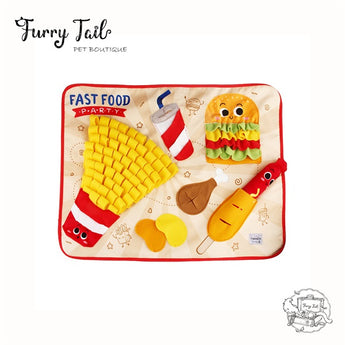 Fast Food Pet Dog Cat Nosework Snuffle Mat Interactive Training Toy