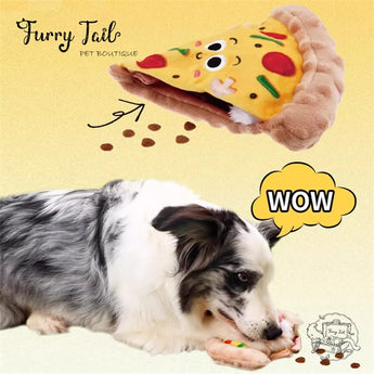 GIGWI Foody Friendz Reversible Squeak and Crinkle Snuffle Toy