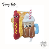 GIGWI Foody Friendz Reversible Squeak and Crinkle Snuffle Toy