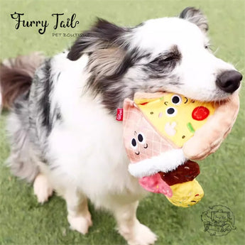 GIGWI Foody Friendz Reversible Squeak and Crinkle Snuffle Toy
