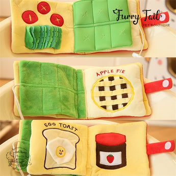 Pet Dog Cat Interactive Training Snuffle Mat Sniff Book Puzzle Toy