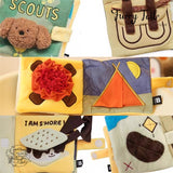 Pet Dog Cat Interactive Training Snuffle Mat Sniff Book Puzzle Toy