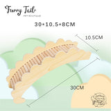 Cloud Shape Small Pet Hamster Wooden Ladder Bridge Climbing Toy