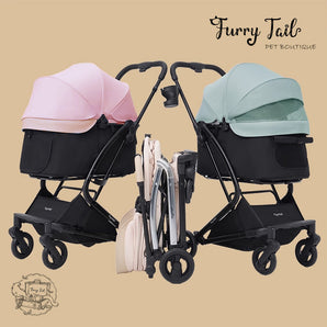 Nyotail Dream 3 Plus Lightweight Folding Waterproof Detachable Pet Dog Cat Outdoor Stroller