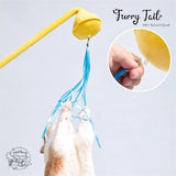 Purlab Bathtub Style Pet Dog Cat Cushion Bed With Teaser Wand