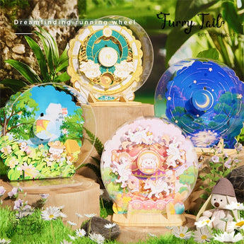 Dreamy Small Pet Hamster Running Wheel Spinner Runner