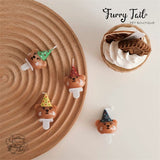 Ins Teddy Bear Birthday Hat Pet Cake Decoration Candles