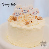 Ins Smiling Cloud Candles Pet Birthday Cake Decoration