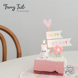 Ins Lovely Rabbit Candles Pet Birthday Cake Decoration