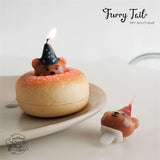 Ins Teddy Bear Birthday Hat Pet Cake Decoration Candles