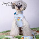 Touchdog Little Monster Pet Dog Cat Harness & Leash With Backpack