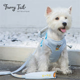 Touchdog Little Monster Pet Dog Cat Harness & Leash With Backpack