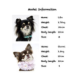 White Embroidered Rabbit Waffle Fabric Pet Cat Dog Clothes Apparel