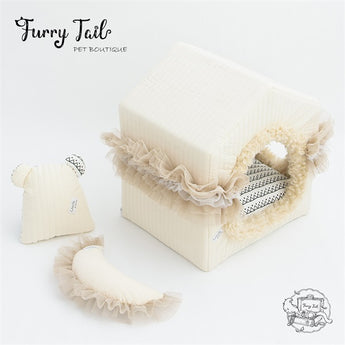 Petman Teddy Bear Pet Cat Dog Bedding Series House Cradle Stairs