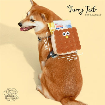 Purlab Cookie Biscuit Pet Dog Cat Multi-functional Backpack