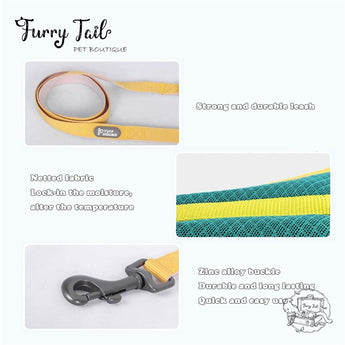 TuffHound Cat Dog Cool Water-storage Summer Harness & Leash Set