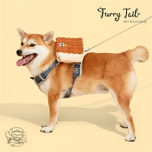 Purlab Cookie Biscuit Pet Dog Cat Multi-functional Backpack
