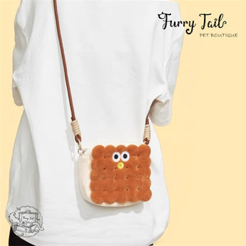 Purlab Cookie Biscuit Pet Dog Cat Multi-functional Backpack