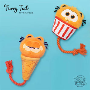 PETSVILLE Garfield Style Pet Dog Cat Interactive Audible Toy - Knot Toys