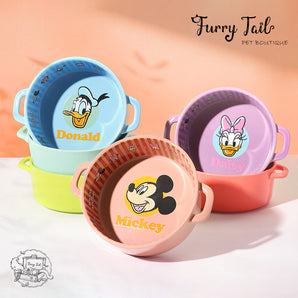 DISNEY Genuine Mickey Mouse Series Pet Dog Cat Ceramic Bowl