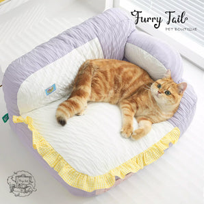 MIAOXIAOYUAN Taro Cheese Bread Pet Dog Cat Cushion Warm Sofa Bedding