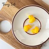 Ins Little Yellow Duck Candles Pet Birthday Cake Decoration