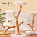 Cloud Wood Cat Tree Climber Scratching Post