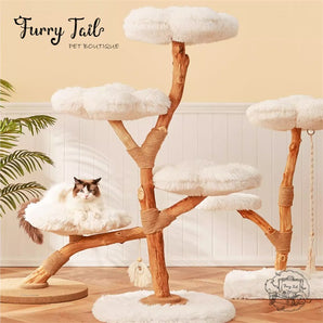 Cloud Wood Cat Tree Climber Scratching Post