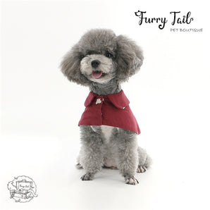 Fairytale Style Little Red Cloak For Pet Dog Cat Clothes
