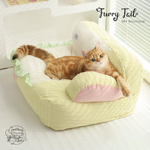 MIAOXIAOYUAN Soy Milk Bread Pet Dog Cat Cushion Warm Sofa Bedding