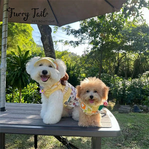 Cute and Childlike Dog Cat Small Pet Bib Tie Cape Accessories Bandana