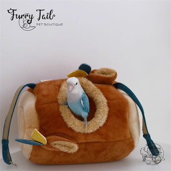 Warm Pet Bird Parrot Small Pet Plush Hammock Shed Nest