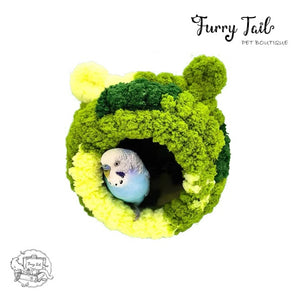 Bear Shape Woven Pet Bird Parrot Small Pets Warm Nest Birdhouse