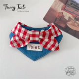 Retro Cowboy Style Dog Cat Small Pet Bib Cape Accessories Bandana
