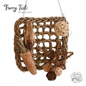 Natural Pet Bird Parrot Small Pet Climbing Net Chew Toy