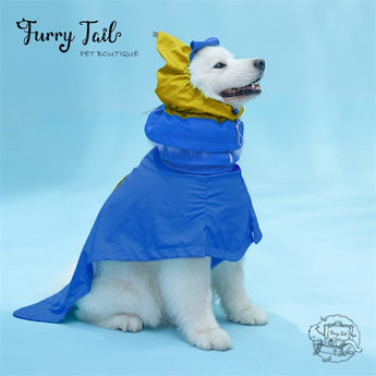 Pet Large Dog Baby-Grade Waterproof Raincoat With Hat Dog Clothes