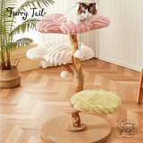 Cmisstree - Flower Wood Multi-layered Cat Tree Climber Scratching Post
