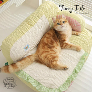 MIAOXIAOYUAN Soy Milk Bread Pet Dog Cat Cushion Warm Sofa Bedding