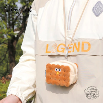 Purlab Cookie Biscuit Dog Waste Bag Holder Backpack Pick-Up Bag