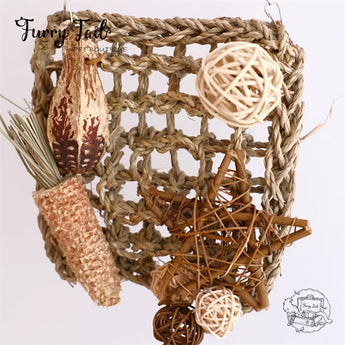 Natural Pet Bird Parrot Small Pet Climbing Net Chew Toy