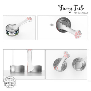 Silicone Paw Shape Multi-functional Pet Can Food Opener Spoon