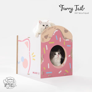 MIAOXIAOYUAN Sweety Strawberry Cube Cat Scratchers Nest